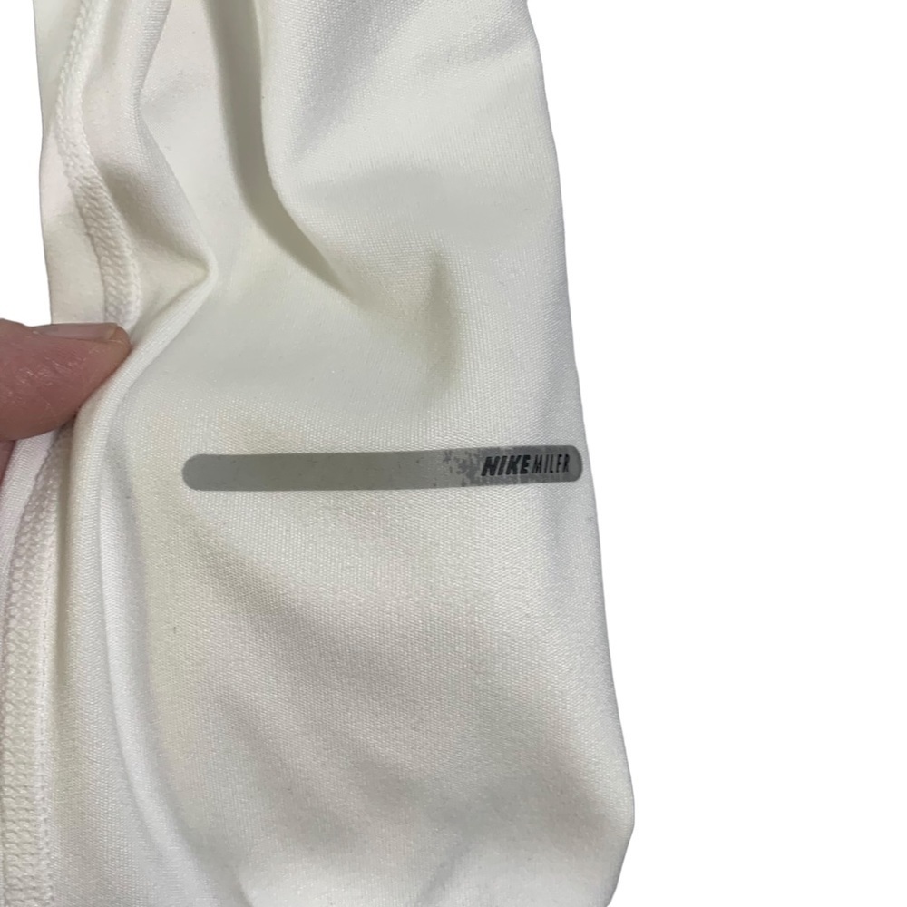 Nike Women's Running White Long Sleeve Dry Fit Tee Size S/P - Picture 7 of 7